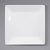 White Square 7" Plastic Plates 12ct