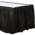 Black Velvet Plastic Table Skirt 29in x 14ft