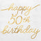 Golden Age 50th Birthday Beverage Napkins 16 PCS