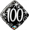 18" Elegant Swirl 100th Bday Balloon #171