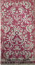 Pink Damask Plastic Table Cover 54" X 84"