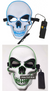 Neon Light Up Skull Mask