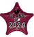 19" Class of 2024 Balloon - Berry #476