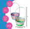 Bamboo Multi-Colored Easter Baskets - 1 Pc.