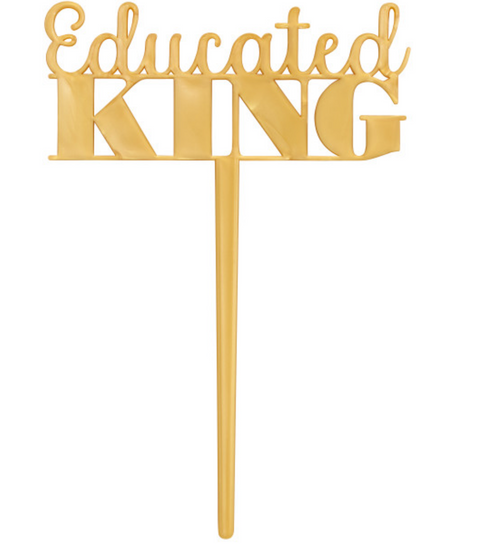 Educated King Vertical Layon Cake Topper 1 ct.