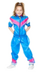 80S BLUE SHEEL SUIT GIRL'S COSTUME MEDIUM 5-6