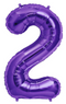 34" Purple Number Balloon