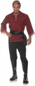 ADULT PIRATE SET - BLACK/RED COSTUME