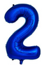 34" Blue Number 2 Balloon