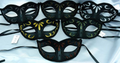 Black Colored Glitter Mask Assorted