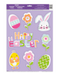 Lilac Easter Window Clings Sheet