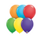 5" Qualatex Bright Rainbow Assortment Latex Balloons 100ct.