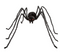 36 1/2" x 61 3/4" Black Spider with Light-Up Eyes Halloween Decoration