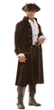 PIRATE CAPTAIN BARRETT ADULT COSTUME - ONE SIZE