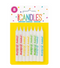 Happy Birthday Printed Candles - Assorted 8ct.