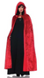 ADULT 55" HOODED CLOAK CAPE - RED - ONE SIZE