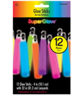 4" Glow Stick Value Pack - Multi Color 12ct