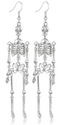 Silver Skeleton Earrings