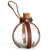 Glass Potion Bottle With Brown Strap Holder