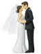 Bride & Groom Cake Topper