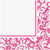 Pink Damask Lunch Napkins 16ct.