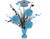 Grad Tinsel Burst Centerpiece - Powder Blue