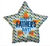 9" INFLATED FATHER'S DAY BEST STAR BALLOON