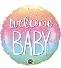 18" Welcome Baby Confetti Dots Balloon #83