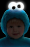 COOKIE MONSTER LIGHT-UP MOTION CHILD COSTUME 3T - 4T