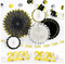 2024 Room Decorating Kit - Black, Silver, Gold