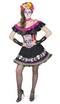 DAY OF THE DEAD MARIACHI BAND GIRL WOMEN'S COSTUME MEDIUM 10-12