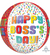 16" Boss's Day Dots Orbz Balloon Pkg.