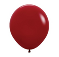 Sempertex  18" Deluxe Imperial Red latex balloons 3/pk