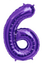 34" Purple Number Balloon