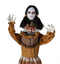 5 Ft. Standing Creepy Woman Plastic Pop-Up Halloween Decoration