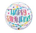 22" Birthday Confetti and Streamers Bubble Balloon