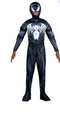 MARVEL - BOY QLX CHILD COSTUME - VENOM (1) BLACK MD