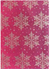 Gift Wrap Snowflakes on Red Silk Printing 24"x50'