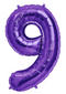 34" Purple Number Balloon