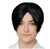 ADULT'S ANIME SCHOOL BOY BLACK PARTED WIG