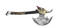 Barbarian War Axe Weapon Toy Costume Accessory