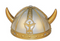Child's Horned Silver And Gold Viking Helmet