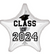 19" Class of 2024 Balloon - White #472