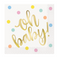 Oh Baby Gold Baby Shower Lunch Napkins 16ct. - Foil Stamped