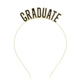 Black & Gold Enamel "Graduate" Headband