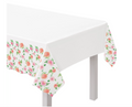 Floral Baby Plastic Table Cover w/ Scalloped Edge 1ct.