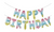 14" Pastel Rainbow Happy Birthday Letter Balloon Banner