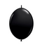 12" Qualatex Qlink Latex - Onyx Black Balloon