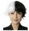 ADULT'S ANIME HERO BLACK AND WHITE WAVE WIG