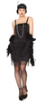 ROARING 20S 1920 BLACK FLAPPER DRESS WOMEN'S COSTUME X-SMALL 2-4